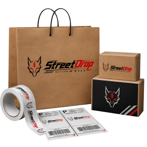 Embalagem premium StreetDrop Wear